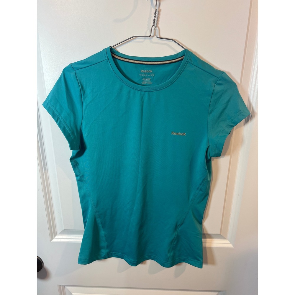 Reebok Womens T-Shirt‎ PlayDry Performance Teal Small